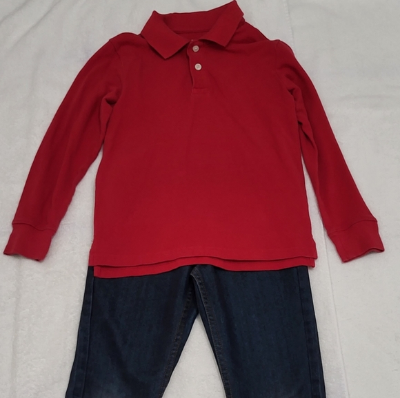 Levi's Boys 511 Slim Jeans & Place Red Shirt